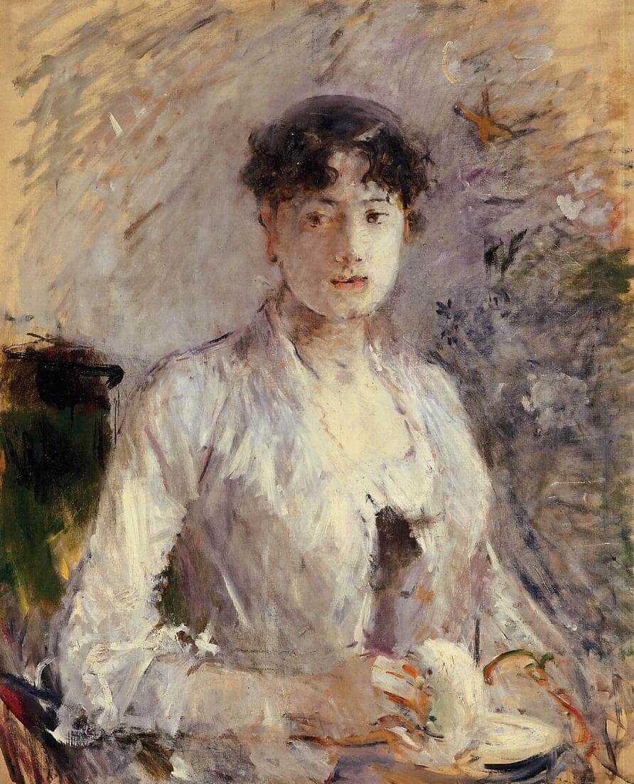 “Młoda kobieta w fiołkach” - Berthe Morisot